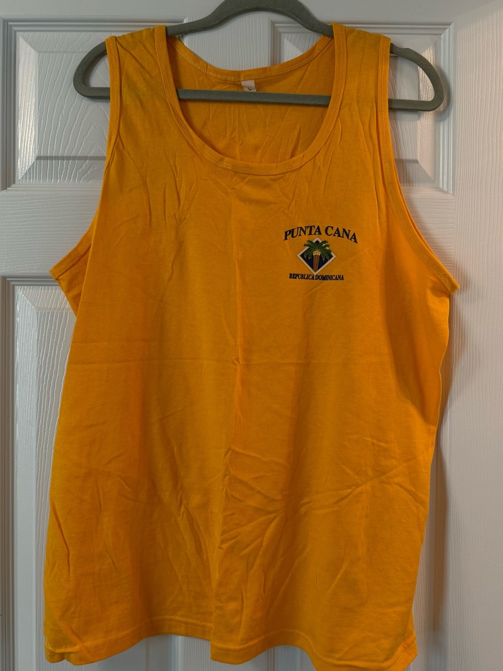 Men’s Yellow Punta Cana Sleeveless Tank Top